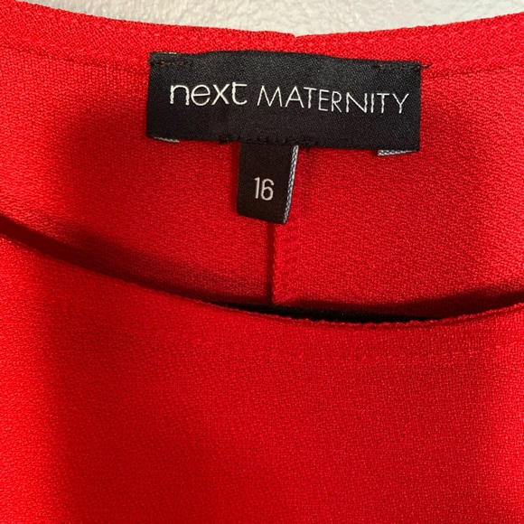 Red Formal Maternity Dress - Picture 3 of 4